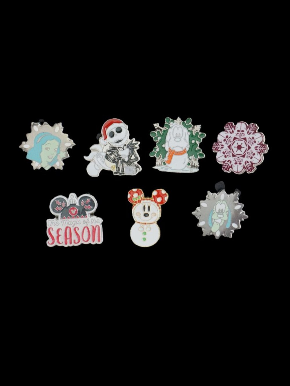Disney Pin Trading 7 Pin Lot Featuring Festive Winter Holiday (124)